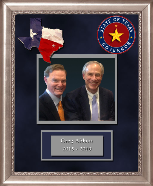 Craig Keeland with  Governor of Texas Greg Abbott