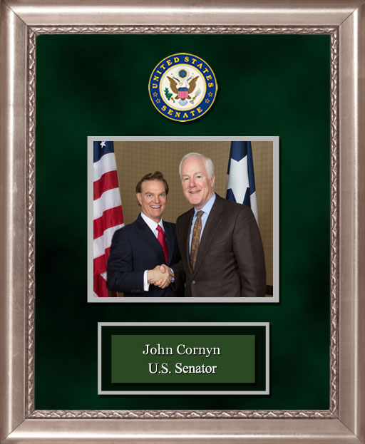 Craig Keeland with John Cornyn U.S. Senator