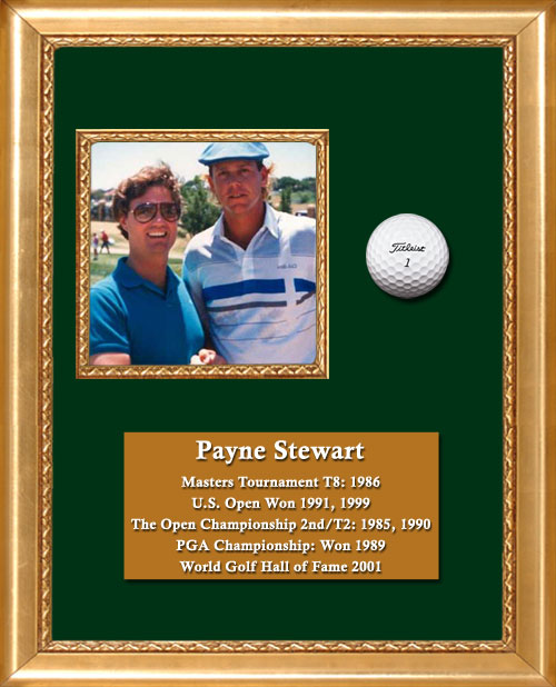 Craig Keeland with Payne Stewart, Masters Tournament, US Open winner, Open Championship winner, PGA Championship winner, World Golf Hall of Fame in 2001