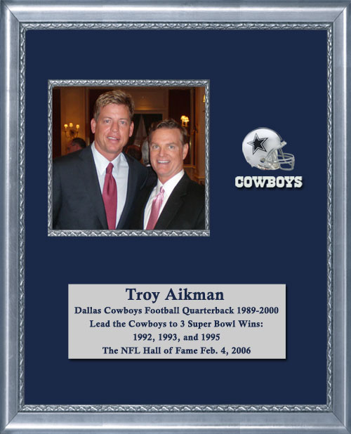 Craig Keeland with Dallas Cowboys Football Quarterback 1989 2000, Lead the Cowboys to 3 super bowl wins: 1992, 1993, and 1995.  The NFL Hall of Fame February 2006, Troy Aikman