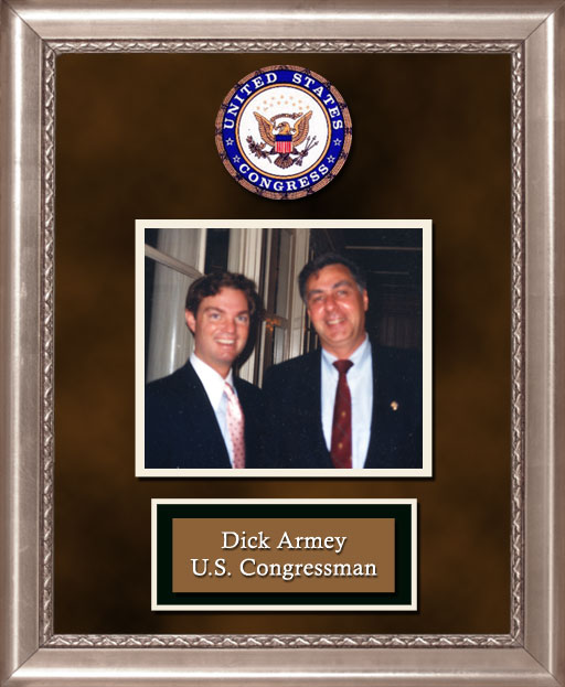Craig Keeland with  U.S. Congressman Dick Armey