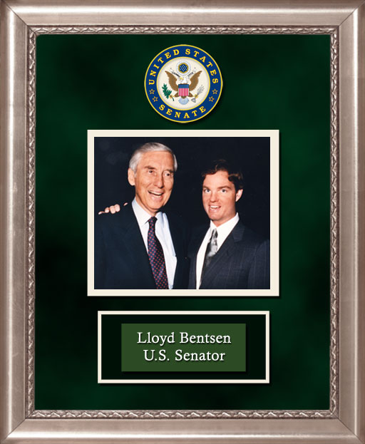 Craig Keeland with  U.S. Senator Lloyd Bentsen