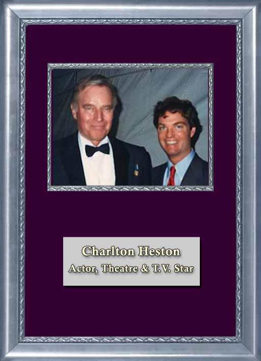 Craig Keeland with Actor, Theater and TV Star Charlton Heston