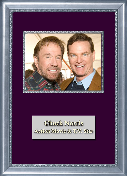 Craig Keeland with action Movie Star and TV Star Chuck Norris