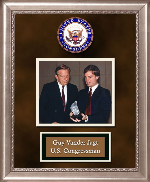 Craig Keeland with  U.S. Congressman Guy Vander Jagt