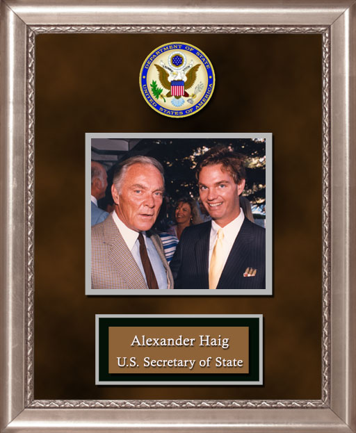 Craig Keeland with  Alexander Haig U.S. Secretary of State