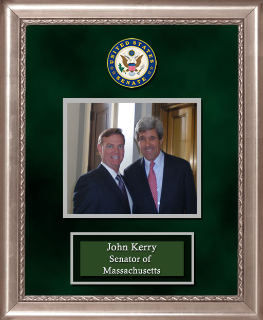 Craig Keeland with  U.S. Senator John Kerry
