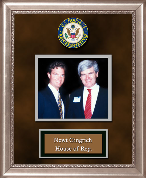 Craig Keeland with  U.S. Congressman Newt Gingrich