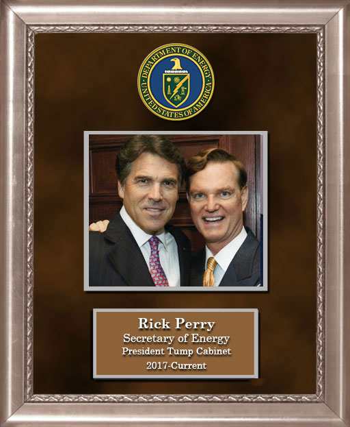 Craig Keeland with Rick Perry, U.S. Secretary of Energy