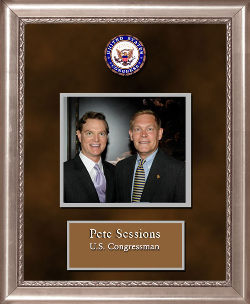 Craig Keeland with  U.S. Congressman Pete Sessions